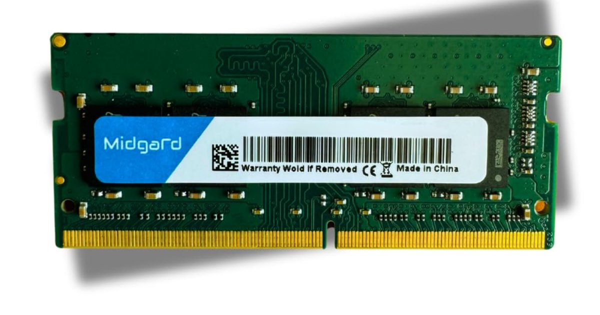 Memoria Midgard 16GB (1X16GB) DDR4 SODIMM 3200MHZ CL22 1,2V Para Notebook Laptop